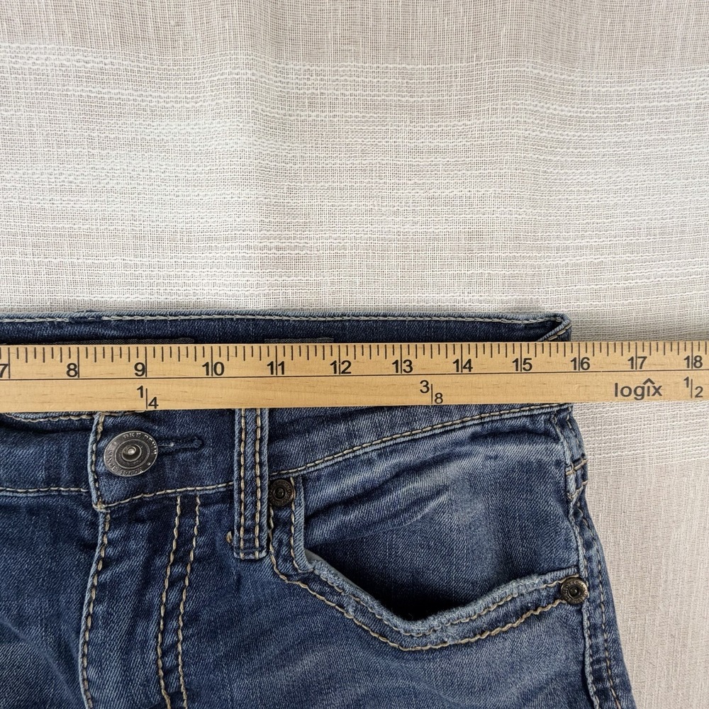 BKE Jake Straight Leg Men's Jeans Sz 32L 32x33 Med Wash Blue Denim The Buckle - Picture 5 of 9